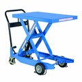 Vestil Premium Single Scissor Cart, 1000 lb. Cap, 23-3/5"W, 35-2/5"L CART-1000-S-HR